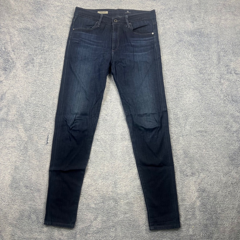 AG Adriano Goldschmied Womens 31 Blue The Farrah Skinny High-Rise Jeans